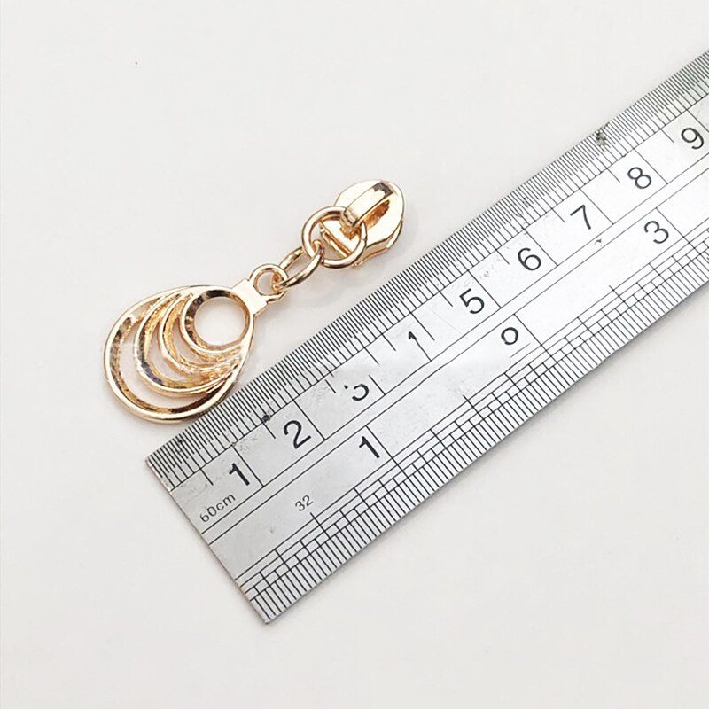 10 bucăți 5 # kituri de reparații Fermoar Tragere Glisoare metalice Cap cu fermoar DIY Handmade Geantă de îmbrăcăminte Accesorii pentru reparații valiză