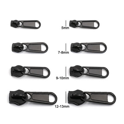 8 tk 4 suurust metallist tõmblukuga tõmblukk universaalne kahepoolne nailonist tõmbluku tõmbe asendus pagasi jaoks sääsevõrk riiete parandamine