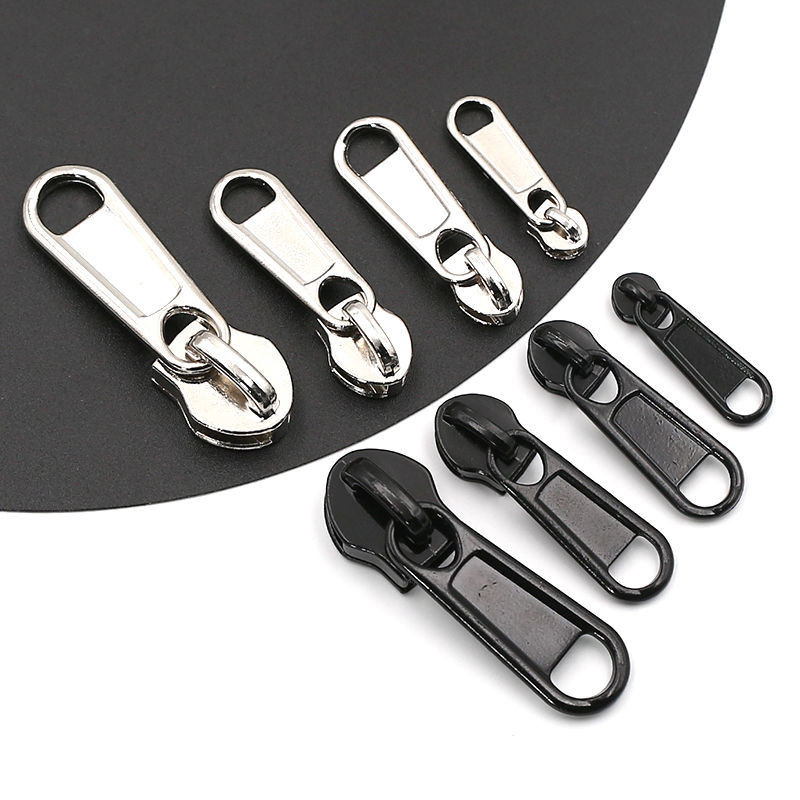 8 tk 4 suurust metallist tõmblukuga tõmblukk universaalne kahepoolne nailonist tõmbluku tõmbe asendus pagasi jaoks sääsevõrk riiete parandamine