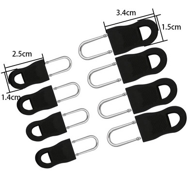8 rinkinys Pakaitinis užtrauktuko traukiklis drabužiams Užtrauktuko fiksatorius kelioniniam krepšiui lagaminui kuprinės užtrauktuko traukimo fiksatorius palapinei