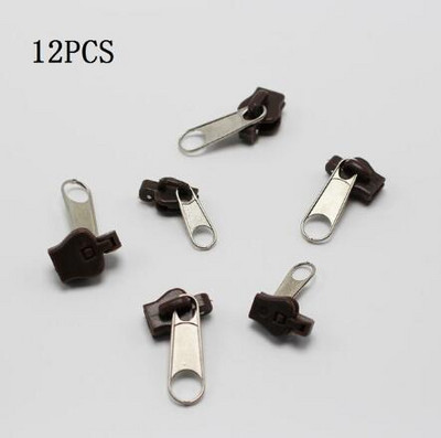 12/6 vnt. 3 dydžių universalus momentinis užtrauktuko taisymo rinkinys, keičiamas užtrauktuko slankiklis, dantų gelbėjimas, naujo dizaino užtrauktukai, rūbų siuvimas