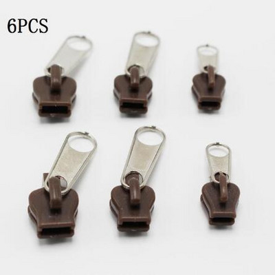 12/6 vnt. 3 dydžių universalus momentinis užtrauktuko taisymo rinkinys, keičiamas užtrauktuko slankiklis, dantų gelbėjimas, naujo dizaino užtrauktukai, rūbų siuvimas