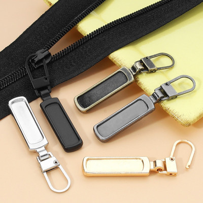5pcs Detachable Metal Zipper Pullers for Zipper Sliders Head Zippers Repair Kits Zipper Pull Tab DIY Sewing Bags Down Jacket