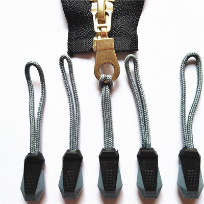 20 kahevärvilist nailonist tõmblukuga seljakoti tarvikud tõmbluku käepide DIY tõmbluku pea joon trossi rihm Lasso pea