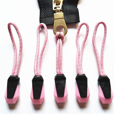 20 kahevärvilist nailonist tõmblukuga seljakoti tarvikud tõmbluku käepide DIY tõmbluku pea joon trossi rihm Lasso pea