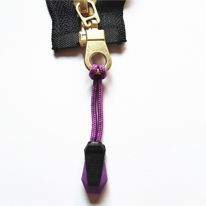 20 kahevärvilist nailonist tõmblukuga seljakoti tarvikud tõmbluku käepide DIY tõmbluku pea joon trossi rihm Lasso pea