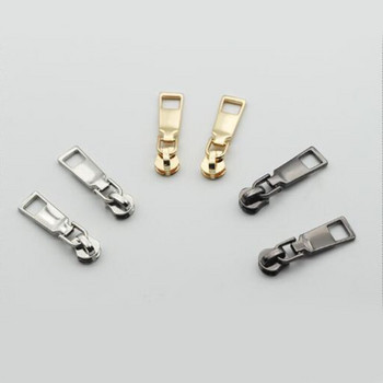 10Pcs 5# Thicken Metal Zipper Sliders Zipper Pullers Zipper Head Repair Zipper Slider for Coat Jacket Repair Kit