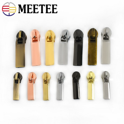 40Pcs Meetee συρόμενοι φερμουάρ για 5# 3# Nylon φερμουάρ κάτω φερμουάρ τσέπης τζάκετ Κιτ επισκευής τσάντας κεφαλής Αξεσουάρ ραπτικής DIY