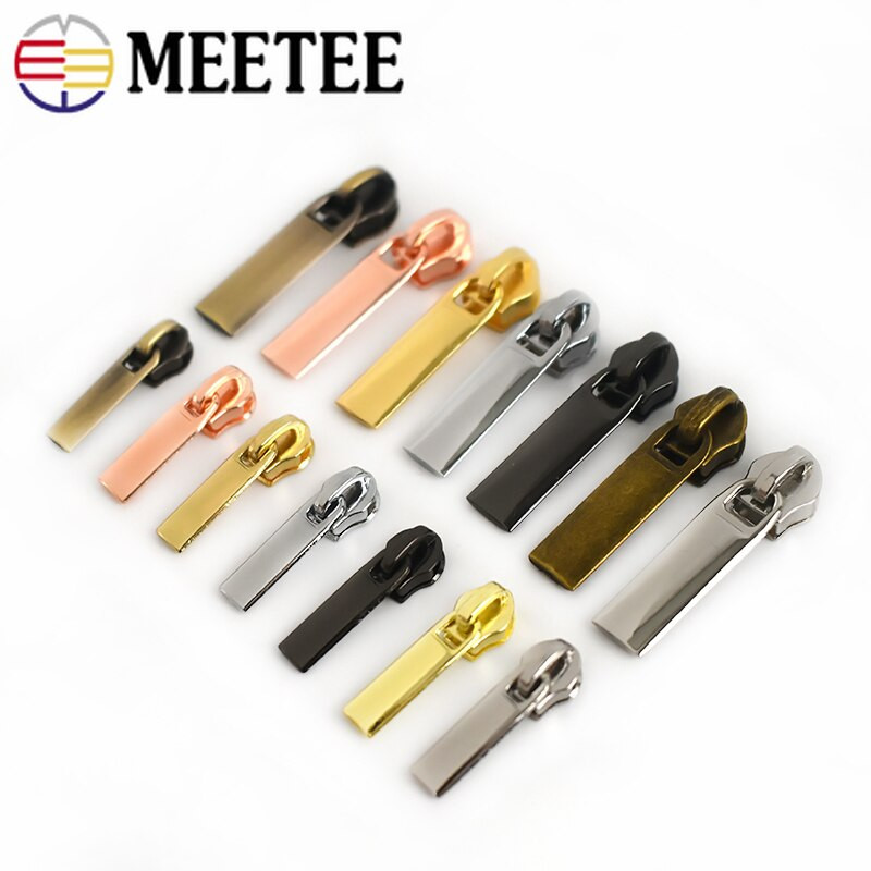 40 buc. Glisoare cu fermoar Meetee pentru 5 # 3 # Fermoare din nailon Fermoare pentru jachetă în jos Fermoare pentru buzunar Seturi de reparare a pungilor pentru cap de tragere Accesorii de cusut DIY