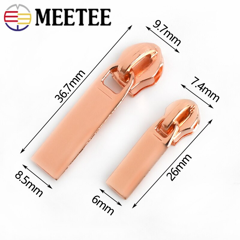 40 buc. Glisoare cu fermoar Meetee pentru 5 # 3 # Fermoare din nailon Fermoare pentru jachetă în jos Fermoare pentru buzunar Seturi de reparare a pungilor pentru cap de tragere Accesorii de cusut DIY