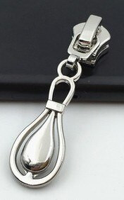 5 ks módnych 3# kovových zipsových jazdcov na bundy, oblečenie, zipsy, ťahadlá pre DIY tašky, šijacie príslušenstvo P108