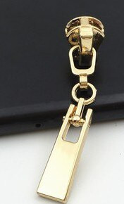 5 ks módnych 3# kovových zipsových jazdcov na bundy, oblečenie, zipsy, ťahadlá pre DIY tašky, šijacie príslušenstvo P108