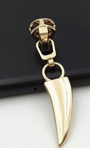 5 ks módnych 3# kovových zipsových jazdcov na bundy, oblečenie, zipsy, ťahadlá pre DIY tašky, šijacie príslušenstvo P108