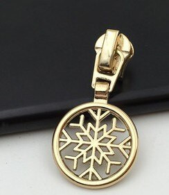 5 ks módnych 3# kovových zipsových jazdcov na bundy, oblečenie, zipsy, ťahadlá pre DIY tašky, šijacie príslušenstvo P108