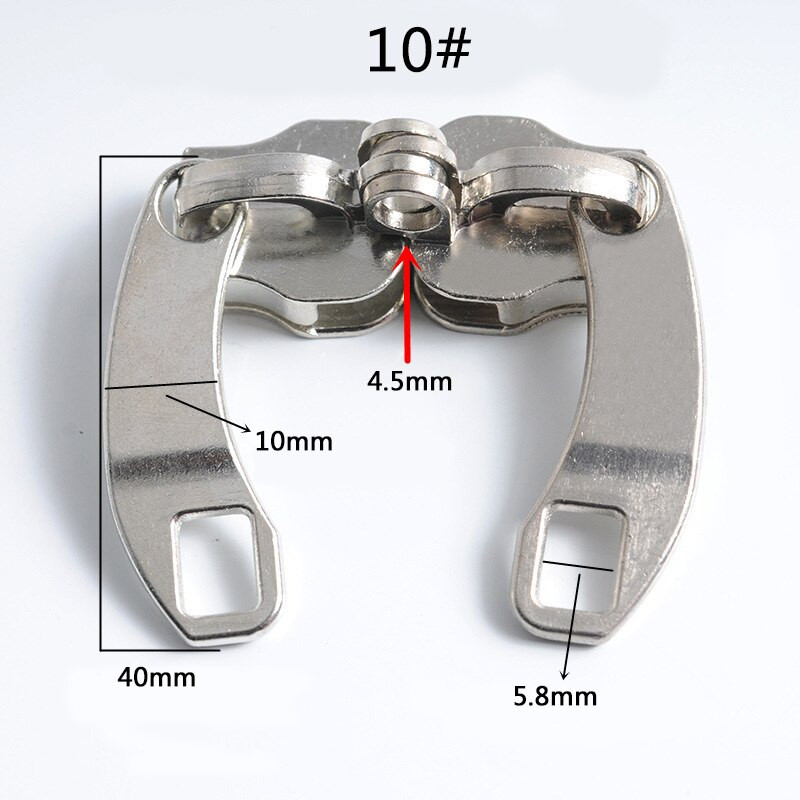 5# 8# 10# 2 páry zipsov, kovové zipsy, zipsová hlava na tašky, súpravy na opravu zipsov, DIY kufor, šijacie príslušenstvo