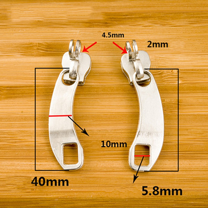 5# 8# 10# 2 páry zipsov, kovové zipsy, zipsová hlava na tašky, súpravy na opravu zipsov, DIY kufor, šijacie príslušenstvo