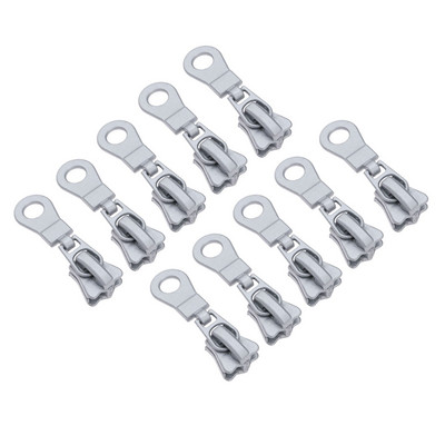 10/11kom Metalni patentni zatvarači Klizači patentni zatvarači Glava Zatvarač od legure cinka Smola Zamjena Povlači DIY Prtljažni kovčeg Rukotvorine Popravak torbi Šivanje