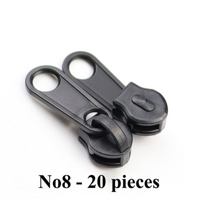 Meetee 10/20 vnt 3# 5# 8# 10# dervos užtrauktuko slankiklis, skirtas nailoniniam užtrauktukui namų tekstilės drabužių lagaminas Rankų darbo siuvimo priedas ZA244