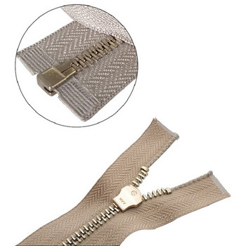 30/40/50/60/70/80cm 5# Цветни висококачествени отворени автоматични заключващи златни метални ципове Направи си сам ръчна изработка за облекло, джобна обувка