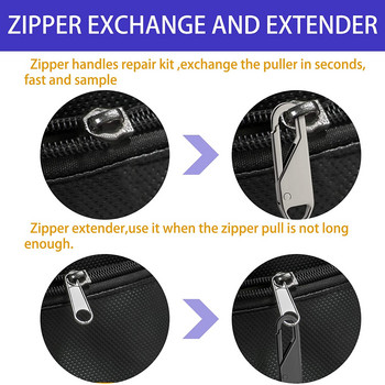10/5PCS Universal Zipper Puller Αποσπώμενο κιτ επισκευής κεφαλής μεταλλικού φερμουάρ για συρόμενο φερμουάρ Αξεσουάρ ρούχων ραψίματος DIY Craft
