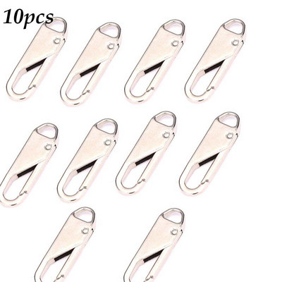 10/5 vnt Universalus užtrauktuko traukiklis, nuimamas metalinis užtrauktuko galvutės taisymo rinkinys, skirtas užtrauktuko slankikliui, „pasidaryk pats“ amatų siuvimo drabužių priedai