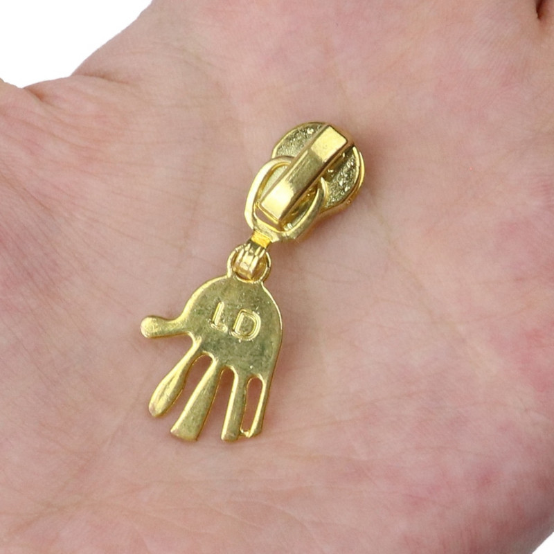 10PCS Метална глава с цип 5# Моден златен плъзгач с цип за Направи си сам Шиене на дрехи, Яке, Занаяти, Аксесоари, Шивашки инструменти, ръкоделие