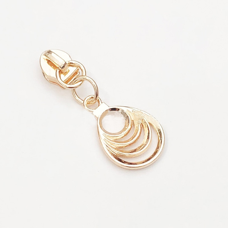 10 bucăți 5 # kituri de reparații Fermoar Tragere Glisoare metalice Cap cu fermoar DIY Handmade Geantă de îmbrăcăminte Accesorii pentru reparații valiză