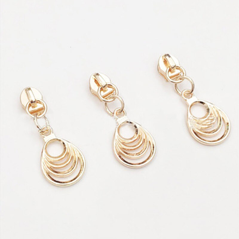 10 bucăți 5 # kituri de reparații Fermoar Tragere Glisoare metalice Cap cu fermoar DIY Handmade Geantă de îmbrăcăminte Accesorii pentru reparații valiză