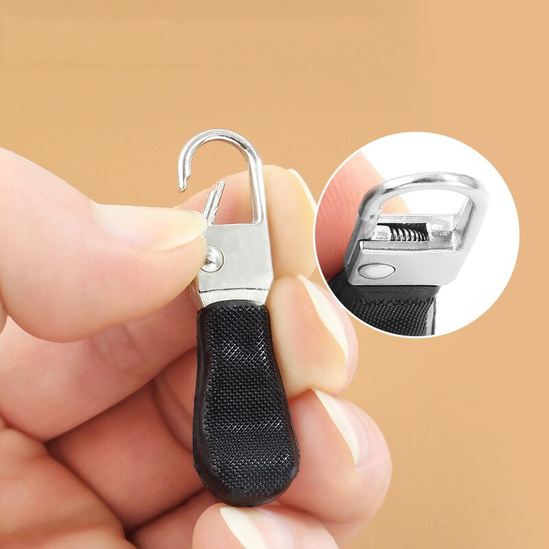 5 бр. Подвижна катарама с цип Издърпайте езичето Ремонт на пухено яке Раница Аксесоари за дрехи Метална дърпаща дърпаща ключалка Висулка за глава