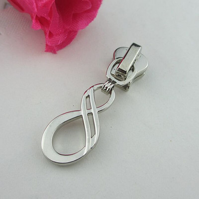 5PCS/lot 5# Oblikovana glava zatvarača Pull Zip klizači DIY šivanje Metalni najlonski patentni zatvarač Zamjena kompleta za odjeću