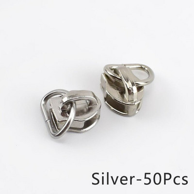 50/100 tk 5# tõmblukuga liugur D rõngas tõmbluku tõmbepea nailonist tõmblukud kott riided jope tõmblukud tõmbed parandus isetehtud õmblustarvikud