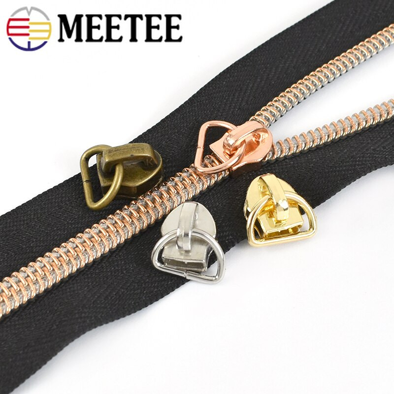 50/100 tk 5# tõmblukuga liugur D rõngas tõmbluku tõmbepea nailonist tõmblukud kott riided jope tõmblukud tõmbed parandus isetehtud õmblustarvikud