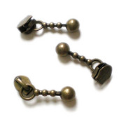 100KOM. Klizači s patentnim zatvaračima Metalni 3# najlonski patentni zatvarači zamjenjuju poteze u obliku kapi Antikni brončani DIY pribor za šivanje