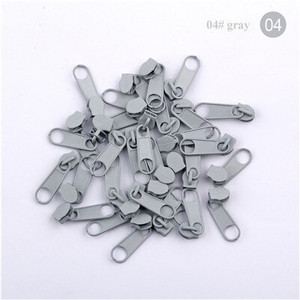 50 бр. / опаковка 3 # Метален цвят Цип Издърпайте плъзгаща се глава За Направи си сам Ремонт на възглавница Спално бельо Чанта етикети дрехи с цип