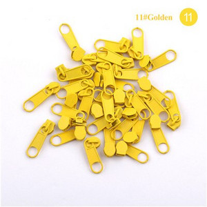 50 бр. / опаковка 3 # Метален цвят Цип Издърпайте плъзгаща се глава За Направи си сам Ремонт на възглавница Спално бельо Чанта етикети дрехи с цип