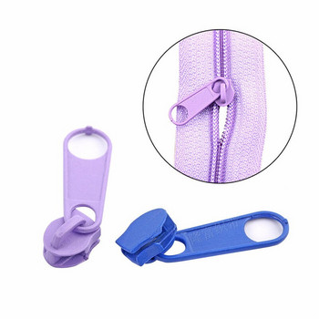 50 τμχ / συσκευασία 3 # Μεταλλικό χρώμα Zipper Pull Slider Head For DIY Repair Pillow Quilt Τσάντα κρεβατιού ετικέτες ρούχα με φερμουάρ