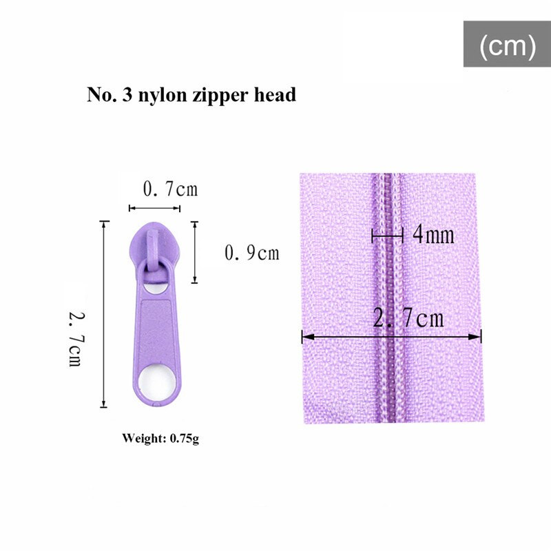 50 бр. / опаковка 3 # Метален цвят Цип Издърпайте плъзгаща се глава За Направи си сам Ремонт на възглавница Спално бельо Чанта етикети дрехи с цип