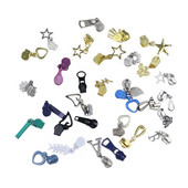 10 tk kuldne ja hõbedane tõmblukk tõmblukk tõmblukk 5# riiete jaoks jope teksad Automaatne lukk DIY riiete õmblemine metallist tarvikud