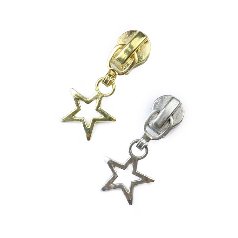 10 tk kuldne ja hõbedane tõmblukk tõmblukk tõmblukk 5# riiete jaoks jope teksad Automaatne lukk DIY riiete õmblemine metallist tarvikud