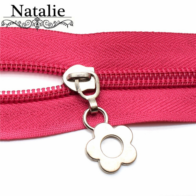 10 ks 5# nylonový zips s pokovovaním, kovový kvetinový zips, súpravy na opravu, kabát, peňaženka, kufor, príslušenstvo, krajčírsky nástroj