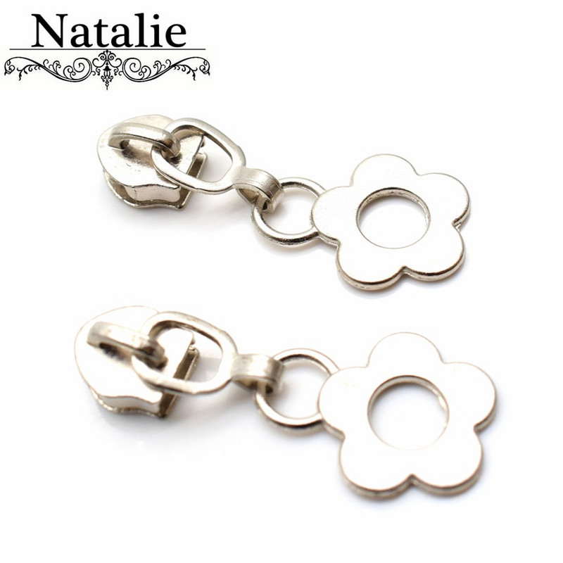 10 ks 5# nylonový zips s pokovovaním, kovový kvetinový zips, súpravy na opravu, kabát, peňaženka, kufor, príslušenstvo, krajčírsky nástroj