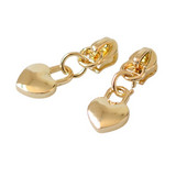 10Pcs 3# Плъзгачи с цип Сърцевидна глава Метален цип Издърпайте цип за ръчна чанта Раница Шиене на облекло Аксесоари Направи си сам