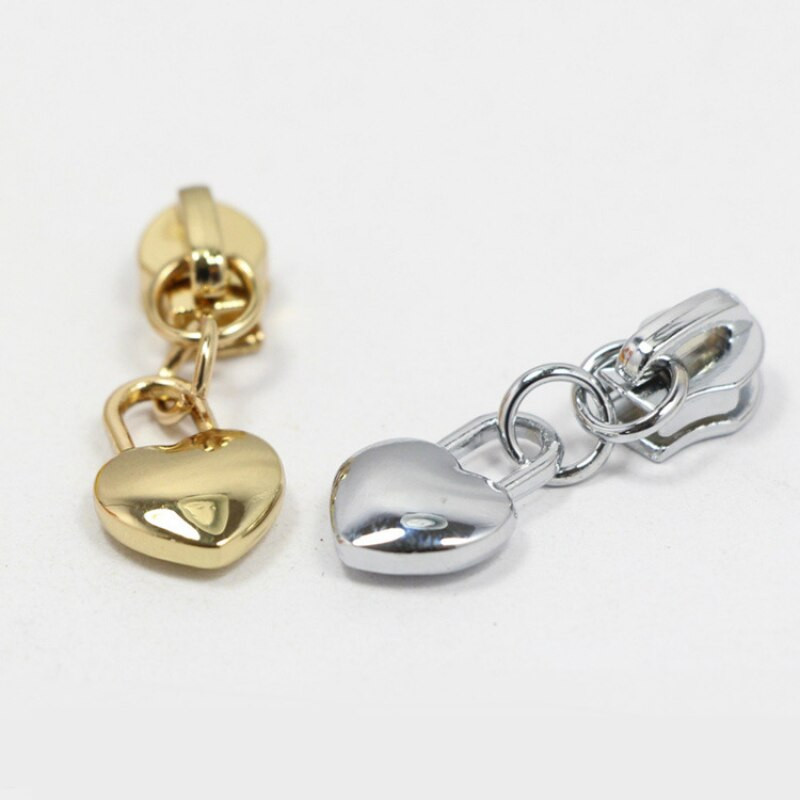 10 tk 3# tõmblukuga liugurid südamekujuline pea metallist tõmblukk, tõmblukk käekoti seljakoti jaoks rõivaste õmblemine, isetegemise tarvikud