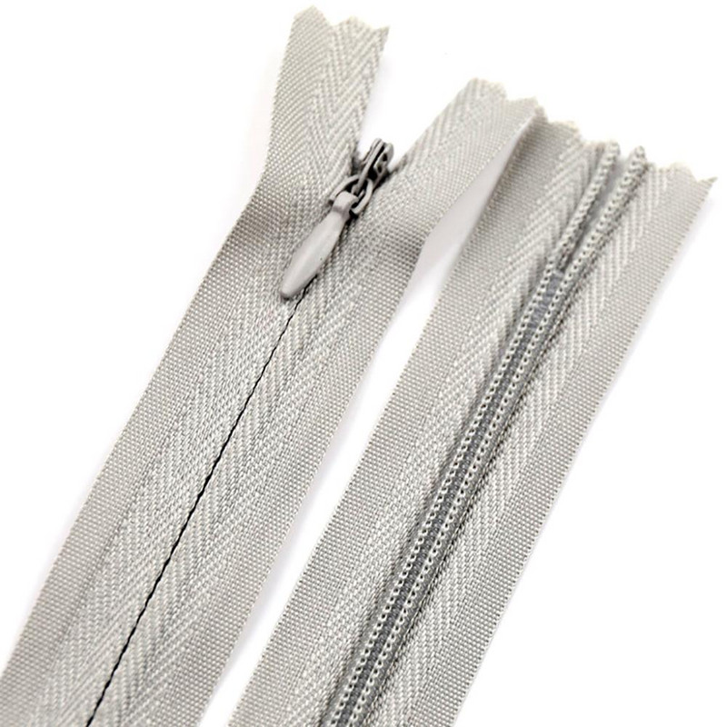 10 tk / pakk 28 cm 35 cm 40 cm 45 cm 50 cm 55 cm 60 cm 3# nähtamatu tõmblukk nailonist spiraaltõmblukk käsitsi valmistatud riideõmblustarvikute jaoks