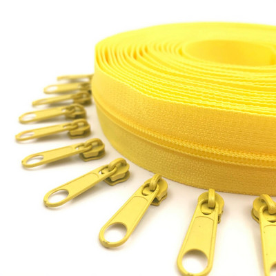 Φερμουάρ 5 μέτρων φερμουάρ by the Yard Nylon Coil Zippers με 10τμχ φερμουάρ για τσάντες, τσάντες και άλλα έργα ραπτικής