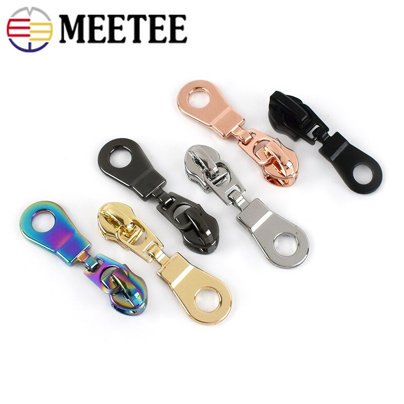 10 buc. Glisoare cu fermoar Meetee pentru fermoar din nailon 5 # Seturi de reparare a fermoarului pentru pungi de schimb pentru cap de buzunar cu fermoar Accesorii pentru feronerie de cusut DIY