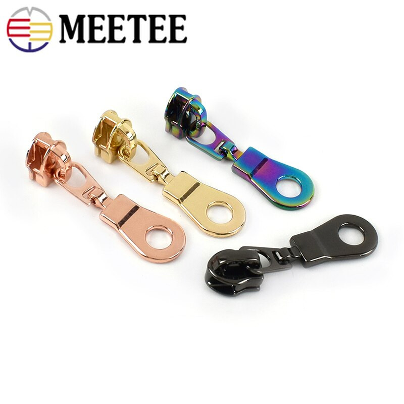 10 buc. Glisoare cu fermoar Meetee pentru fermoar din nailon 5 # Seturi de reparare a fermoarului pentru pungi de schimb pentru cap de buzunar cu fermoar Accesorii pentru feronerie de cusut DIY