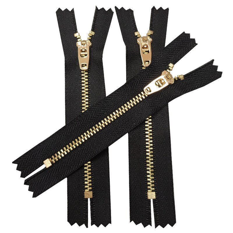 5 ks 3# Džínsy Zips Tmavomodrý Čierny Medený Zips Zuby Ležérny Nohavice Zips Krajčírske Šijacie Príslušenstvo