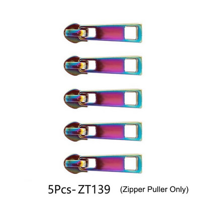 5# Nylonová zipsová páska a dúhové zipsy, sťahovák, posúvač, dekoratívna taška, oblečenie, bunda, sada na opravu zipsov, šijacie uzávery, príslušenstvo
