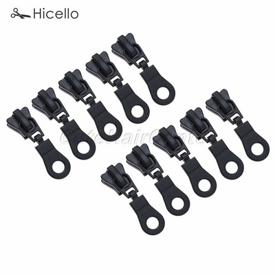 10 ks kovových zipsov, zipsy, hlavy 5#, zliatina zinku, živicový zips, výmena, ťahanie, DIY remeslo, látková taška, oprava, šitie, Hicello